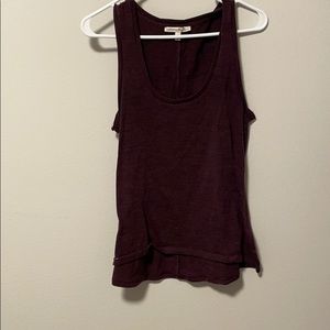 Wine colored knit tank